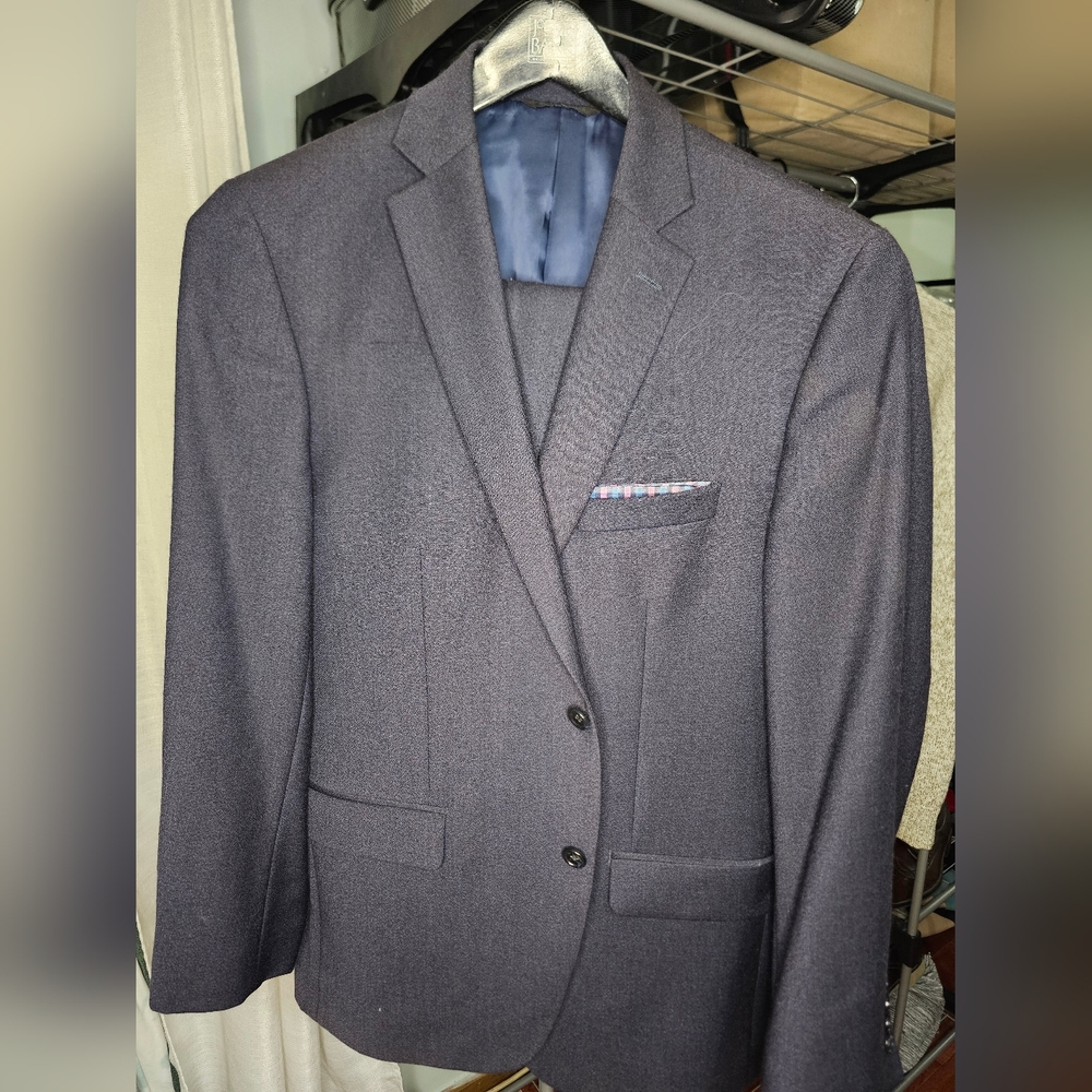 Apt 9 mens 2 piece wool suit with pants